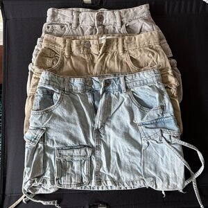 Pull & Bear Cargo Skirt Pack Womens XS